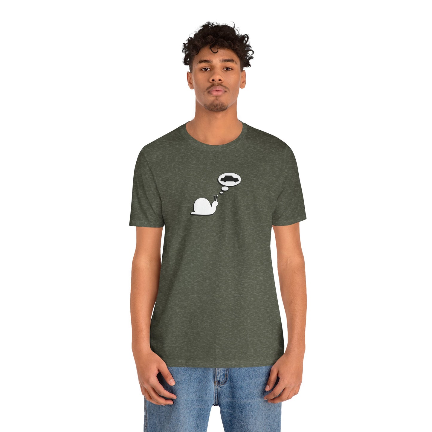 Snail Yearns to Go Fast -  Soft Cotton Tee - Adult/Unisex