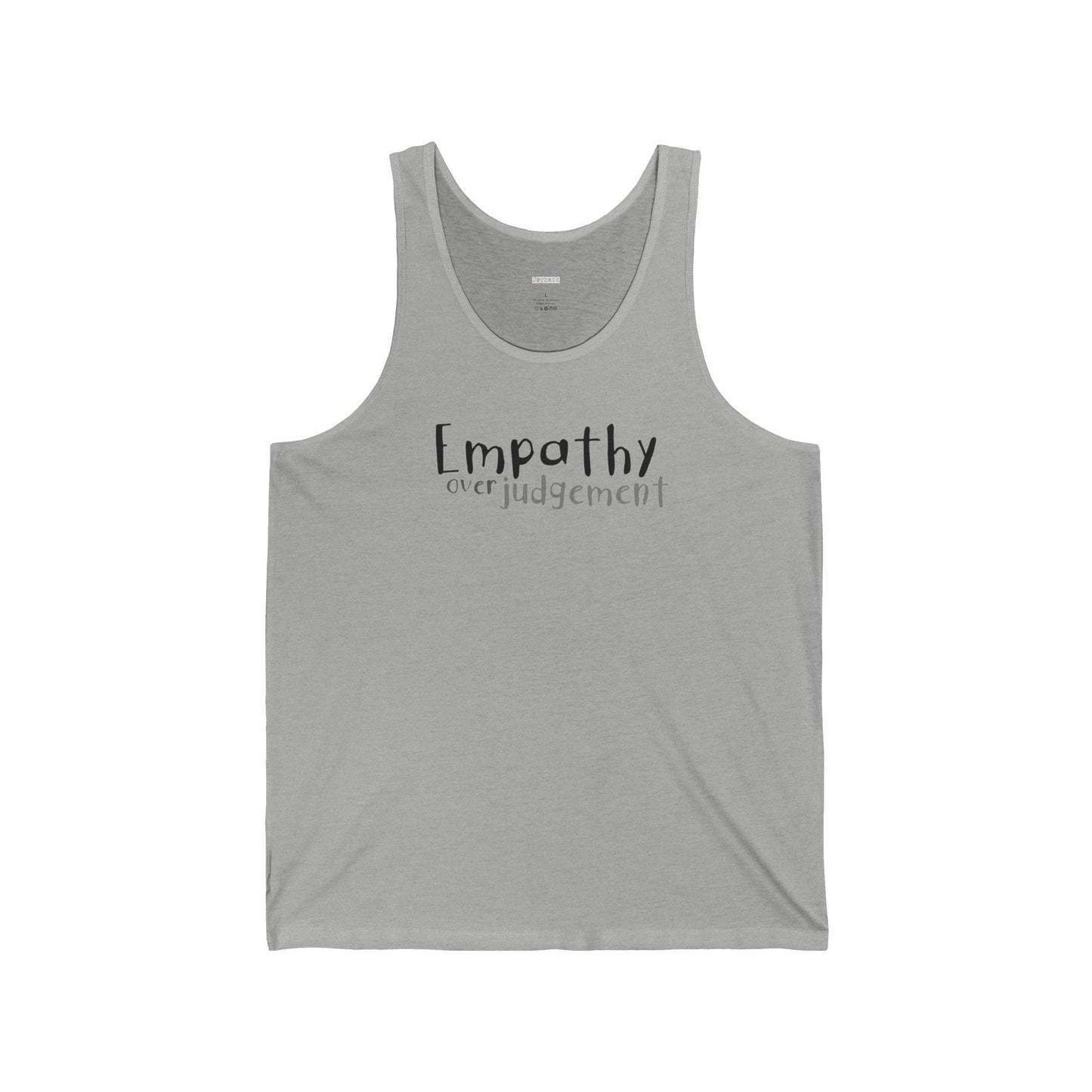 Empathy Over Judgement - Unisex Jersey Tank - Adult/Unisex