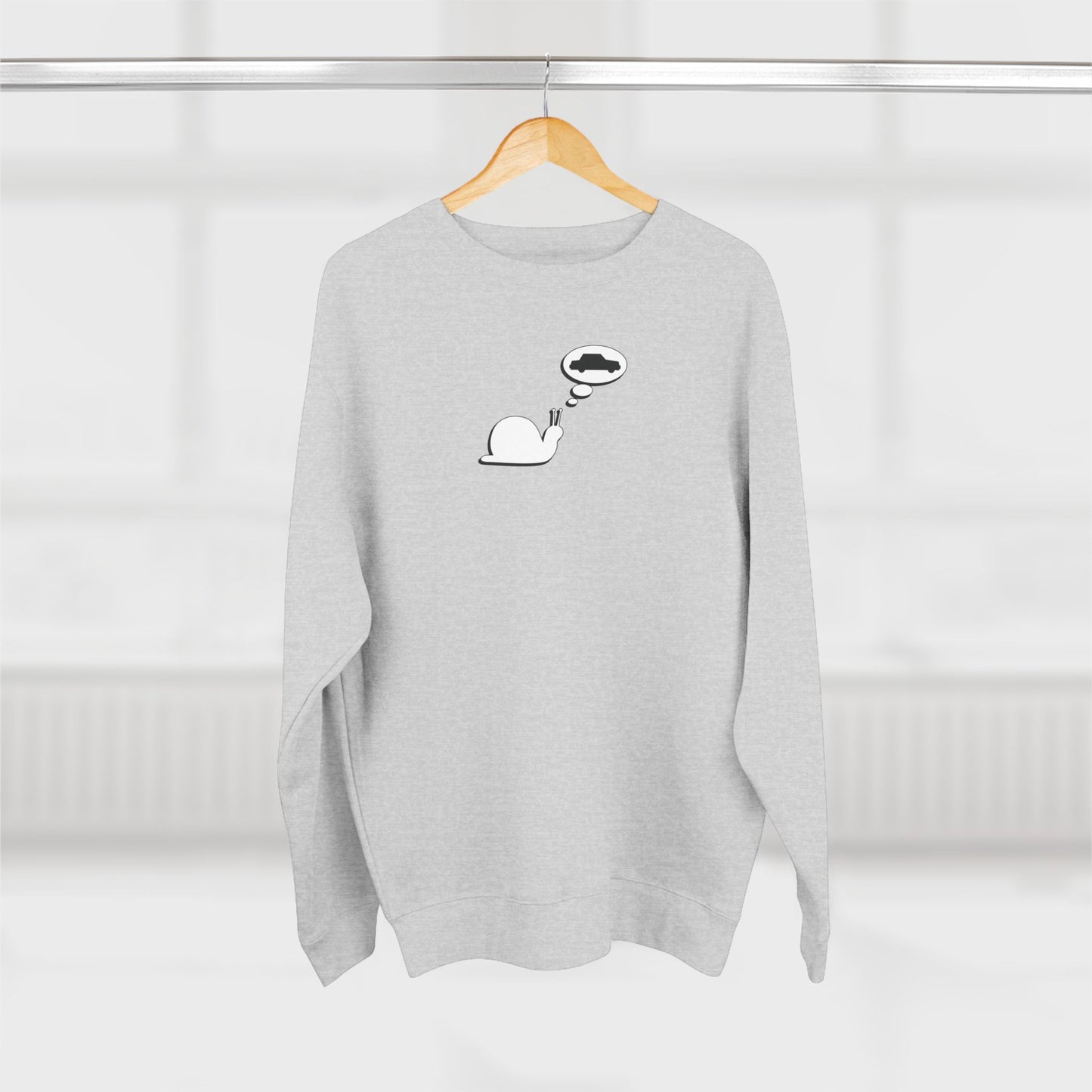 Snail Yearns to Go Fast - Cozy Crewneck Sweater - Adult/Unisex